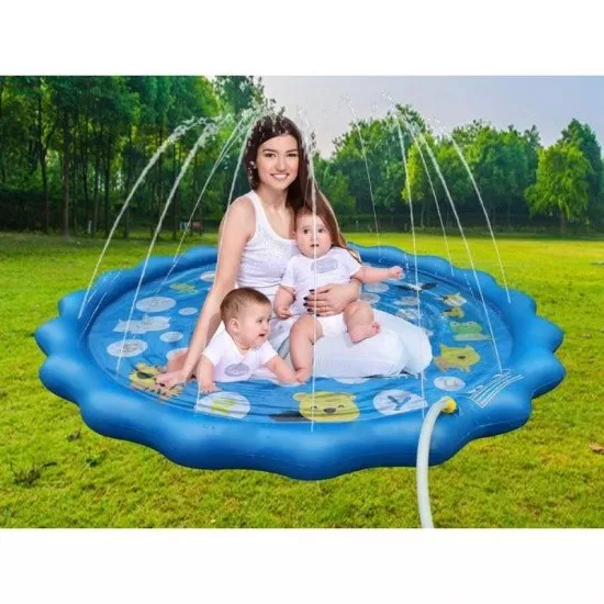 Covoras de joaca gonflabil cu fantana stropitoare 170 cm Alfabet Covoras de joaca gonflabil cu fantana stropitoare 170 cm Alfabet