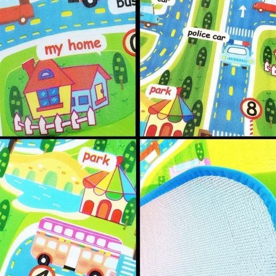 Covoras de joaca termic si educativ 200x160 cm On the Road