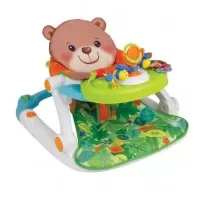 Fotoliu bebe transformabil in antemergator cu tavita detasabila Smily Bear