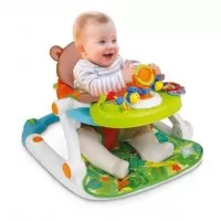 Fotoliu bebe transformabil in antemergator cu tavita detasabila Smily Bear