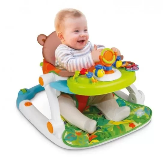 Fotoliu bebe transformabil in antemergator cu tavita detasabila Smily Bear Fotoliu bebe transformabil in antemergator cu tavita detasabila Smily Bear