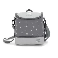 Geanta carucior termoizolanta pentru alimente Olmitos Grey Stars