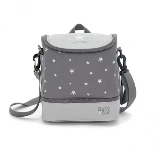 Geanta carucior termoizolanta pentru alimente Olmitos Grey Stars Geanta carucior termoizolanta pentru alimente Olmitos Grey Stars
