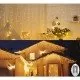 Instalatie luminoasa Craciun 500 leduri cu telecomanda, 23 m, 8 functii, exterior/interior, tip perdea de turturi alb cald Instalatie luminoasa Craciun 500 leduri cu telecomanda, 23 m, 8 functii, exterior/interior, tip perdea de turturi alb cald