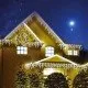 Instalatie luminoasa de Craciun 300 leduri, 13 m, 8 functii, exterior/interior, tip perdea de turturi alb rece Instalatie luminoasa de Craciun 300 leduri, 13 m, 8 functii, exterior/interior, tip perdea de turturi alb rece