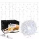 Instalatie luminoasa de Craciun 300 leduri, 13 m, 8 functii, exterior/interior, tip perdea de turturi alb rece Instalatie luminoasa de Craciun 300 leduri, 13 m, 8 functii, exterior/interior, tip perdea de turturi alb rece