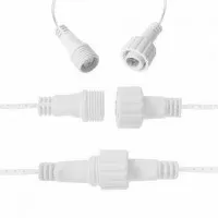 Instalatie luminoasa de Craciun 500 leduri, 23 m, 8 functii, exterior/interior, tip perdea de turturi alb cald