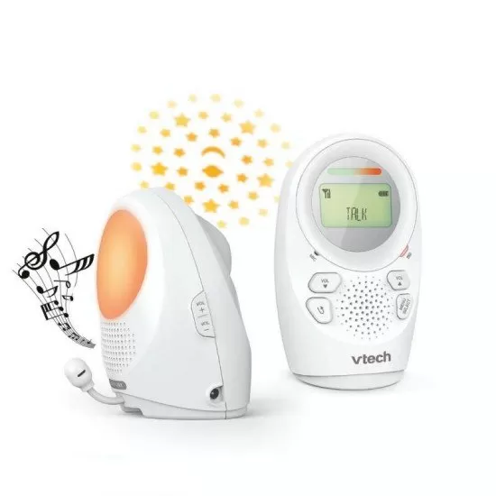 Interfon digital bidirectional cu proiector, melodii si lumina de veghe Vtech DM1212 Interfon digital bidirectional cu proiector, melodii si lumina de veghe Vtech DM1212