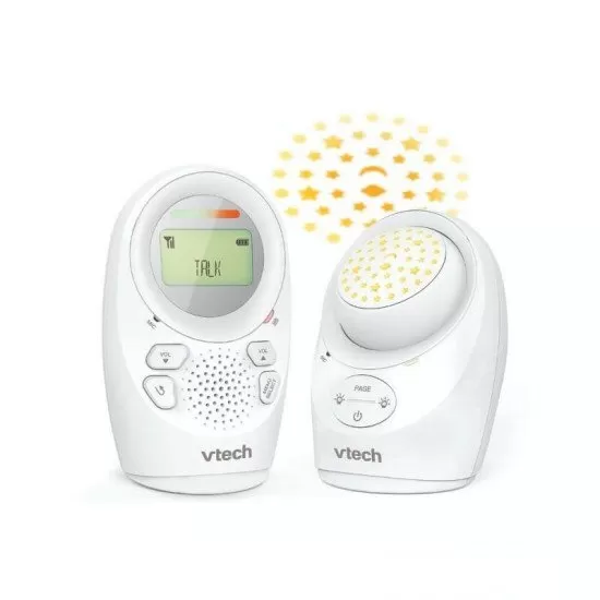 Interfon digital bidirectional cu proiector, melodii si lumina de veghe Vtech DM1212 Interfon digital bidirectional cu proiector, melodii si lumina de veghe Vtech DM1212