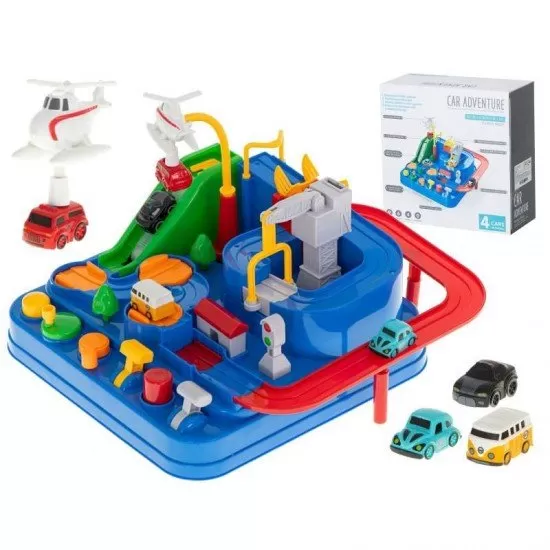 Joc interactiv - Parcarea cu obstacole cu 4 masinute Joc interactiv - Parcarea cu obstacole cu 4 masinute