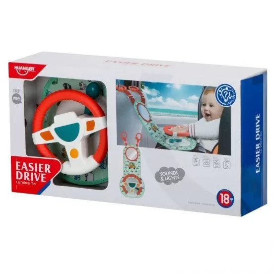 Volan interactiv cu sunet si lumini Easy Drive Volan interactiv cu sunet si lumini Easy Drive