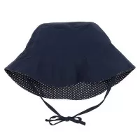 Palarie soare copii cu doua fete 0-6 luni UPF50+ Lassig Polka