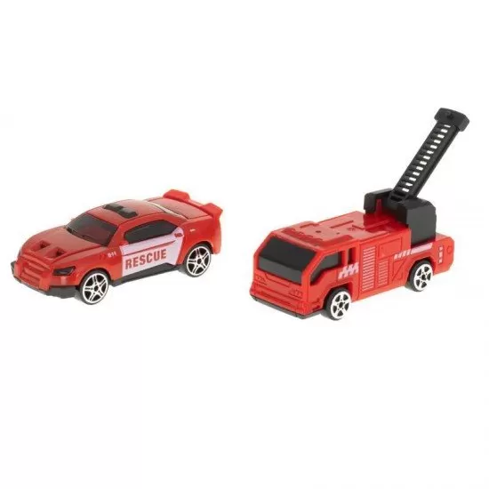 Masina pompieri transformabila in parcare 2 in 1 cu masinute si elicopter Masina pompieri transformabila in parcare 2 in 1 cu masinute si elicopter