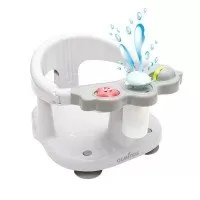 Scaun baie bebe cu stropitoare si jucarii gri, tavita frontala detasabila Olmitos
