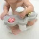 Scaun baie bebe cu stropitoare si jucarii gri, tavita frontala detasabila Olmitos Scaun baie bebe cu stropitoare si jucarii gri, tavita frontala detasabila Olmitos