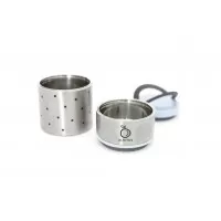 Termos mancare solida cu doua recipiente independente 250+570 ml Olmitos bej
