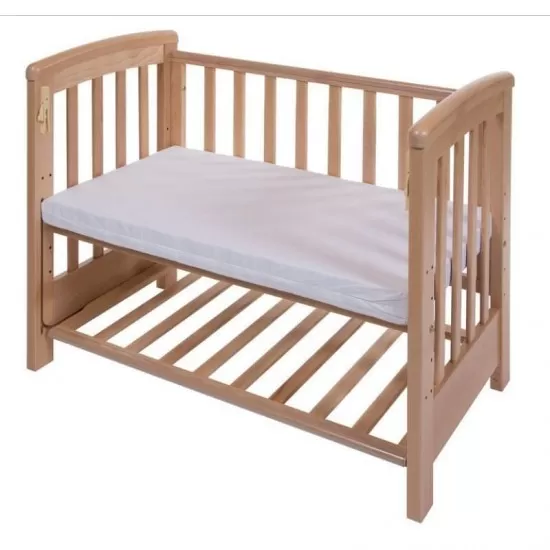 Patut co-sleeping 85x48 cm cu laterala culisanta Dreamy Mini Natur + saltea Patut co-sleeping 85x48 cm cu laterala culisanta Dreamy Mini Natur + saltea