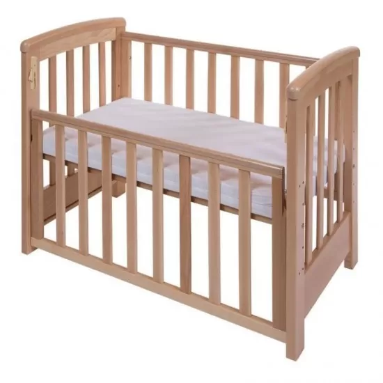 Patut co-sleeping 85x48 cm cu laterala culisanta Dreamy Mini Natur + saltea Patut co-sleeping 85x48 cm cu laterala culisanta Dreamy Mini Natur + saltea