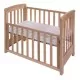 Patut co-sleeping 85x48 cm cu laterala culisanta Dreamy Mini Natur + saltea Patut co-sleeping 85x48 cm cu laterala culisanta Dreamy Mini Natur + saltea
