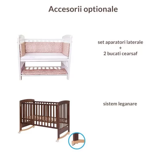 Patut co-sleeping 85x48 cm cu laterala culisanta Dreamy Mini Alb + saltea Patut co-sleeping 85x48 cm cu laterala culisanta Dreamy Mini Alb + saltea
