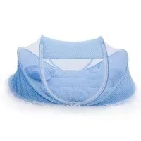 Patut voiaj pliabil bebe cu protectie impotriva tantarilor Happy Baby Blue