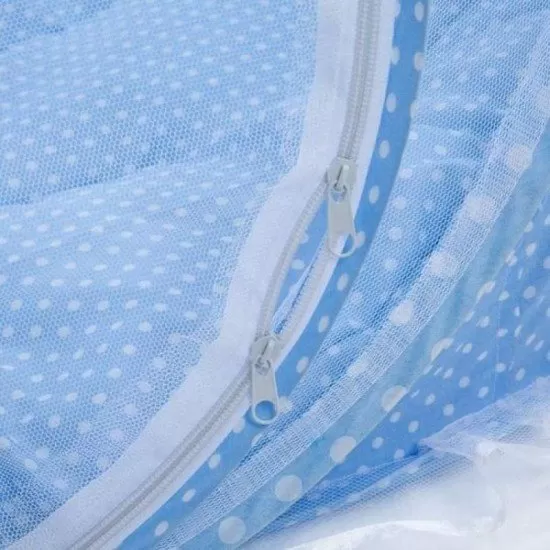 Patut voiaj pliabil bebe cu protectie impotriva tantarilor Happy Baby Blue Patut voiaj pliabil bebe cu protectie impotriva tantarilor Happy Baby Blue