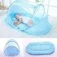 Patut voiaj pliabil bebe cu protectie impotriva tantarilor Happy Baby Blue Patut voiaj pliabil bebe cu protectie impotriva tantarilor Happy Baby Blue