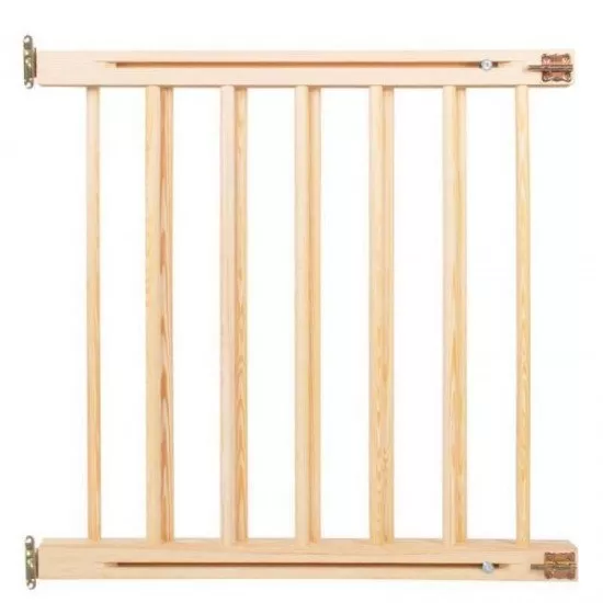 Poarta de siguranta extensibila din lemn natur 72-122 cm Springos Wooden Poarta de siguranta extensibila din lemn natur 72-122 cm Springos Wooden