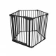 Poarta de siguranta transformabila in tarc modular cu 5 panouri, model configurabil, Guradian 6 Black Poarta de siguranta transformabila in tarc modular cu 5 panouri, model configurabil, Guradian 6 Black