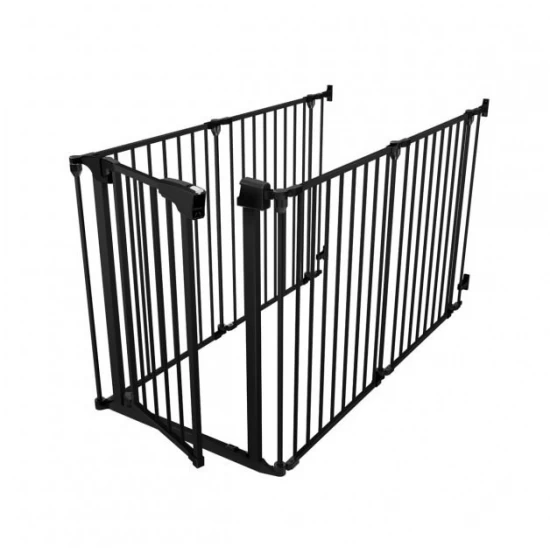 Poarta de siguranta transformabila in tarc modular cu 5 panouri, model configurabil, Guradian 6 Black Poarta de siguranta transformabila in tarc modular cu 5 panouri, model configurabil, Guradian 6 Black