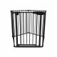 Poarta de siguranta transformabila in tarc modular cu 5 panouri, model configurabil, Guradian 6 Black Poarta de siguranta transformabila in tarc modular cu 5 panouri, model configurabil, Guradian 6 Black