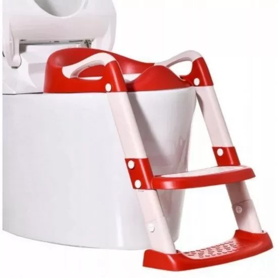 Reductor toaleta cu scarita si colac moale York Red Reductor toaleta cu scarita si colac moale York Red
