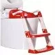 Reductor toaleta cu scarita si colac moale York Red Reductor toaleta cu scarita si colac moale York Red