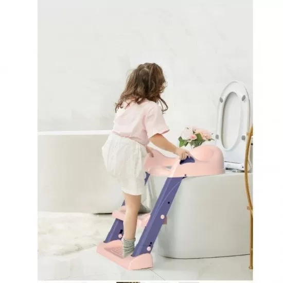 Reductor toaleta cu scarita si colac moale York Red Reductor toaleta cu scarita si colac moale York Red