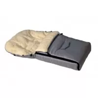 Sac de iarna pentru carucior cu interior din lana Camicco Gri 90 cm