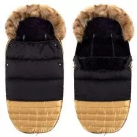 Sac pentru carucior calduros cu blanita detasabila Marelo Black Gold