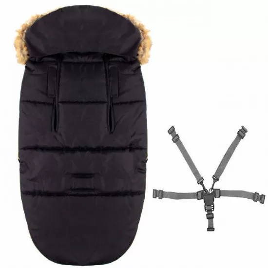 Sac pentru carucior calduros cu blanita detasabila Marelo Black Gold Sac pentru carucior calduros cu blanita detasabila Marelo Black Gold