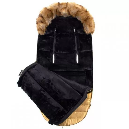 Sac pentru carucior calduros cu blanita detasabila Marelo Black Gold Sac pentru carucior calduros cu blanita detasabila Marelo Black Gold