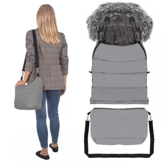 Sac pentru carucior transformabil 120 cm Kettu Maxi grey