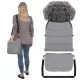 Sac pentru carucior transformabil 120 cm Kettu Maxi grey