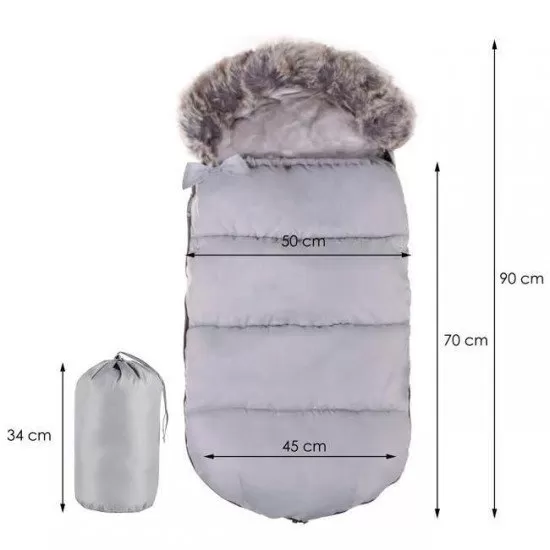 Sac pentru carucior universal Anuga gri Sac pentru carucior universal Anuga gri