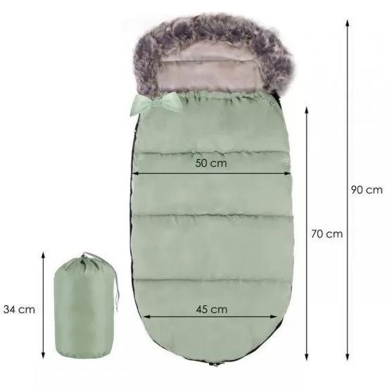 Sac pentru carucior universal Anuga verde Sac pentru carucior universal Anuga verde