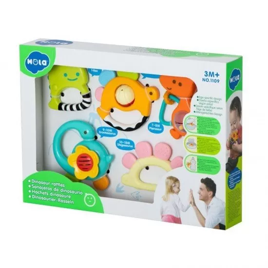 Set 5 jucarii pentru bebelusi Hola Set 5 jucarii pentru bebelusi Hola