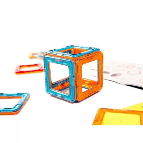 Set constructie magnetic 40 bucati Magical Magnet, include roti Set constructie magnetic 40 bucati Magical Magnet, include roti