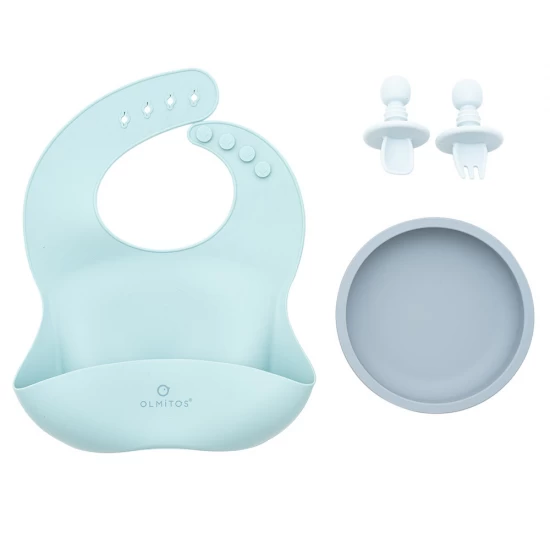 Set diversificare bebelusi 4 piese Olmitos blue Set diversificare bebelusi 4 piese Olmitos blue