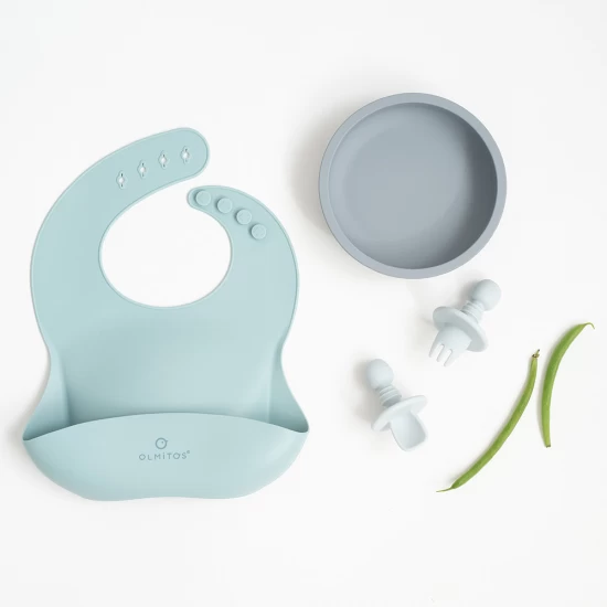 Set diversificare bebelusi 4 piese Olmitos blue Set diversificare bebelusi 4 piese Olmitos blue