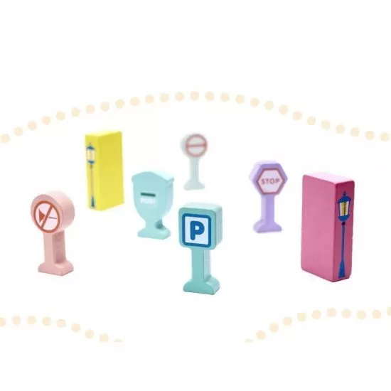 Set constructie din lemn My Town 135 piese Set constructie din lemn My Town 135 piese