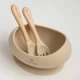 Set tacamuri bebelusi si bol cu ventuza Olmitos peach Set tacamuri bebelusi si bol cu ventuza Olmitos peach