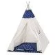 Cort copii stil indian Teepee Dark Blue Stars XXL Springos Cort copii stil indian Teepee Dark Blue Stars XXL Springos