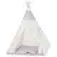 Cort copii stil indian Teepee Grey Stars XXL Springos Cort copii stil indian Teepee Grey Stars XXL Springos